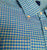 Jeff Rose- Aqua Blue Check, 100% Cotton, BD Fashion Shirt- size L