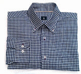 New- Robert Talbott- Blue/White Gingham Check BD Fashion Shirt- size L