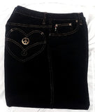 Women's Moschino Jeans of Italy-Black,Cotton Denim Jeans- size (31x31)