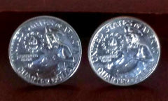 New- Bicentennial Quarter Novelty Cuff Links