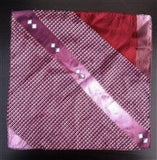 Purple Geometric Silk Pocket Square