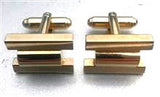 Vintage Gold Bar Cuff Links