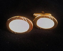 Vintage White Pearl Cuff Links