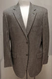 Joseph Abboud-Black/Gray Check- Silk/Wool 2B Sport Coat- size 40R