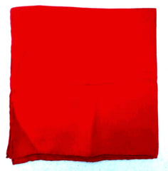 Scarlet Red Silk Pocket Square