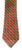 Platinum Designs Orange Geometric Woven Silk Tie