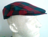 Pendleton- Green/Red Plaid Tartan Wool Cap- Size L