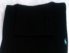 New- Women's Polo Ralph Lauren Black Cotton Turtleneck- Size M