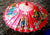 Vintage Zhisan Bamboo/Paper- Oriental Red Dragon Decorative Umbrella