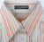Women's Dolce and Gabbana- Orange/White Stripe Dress Blouse- size 40 (USA 6)