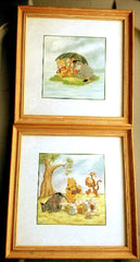 Set of 2- Winnie the Pooh Framed Wall Prints