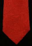 Private Stock Red Paisley Woven Silk Tie