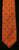 Private Stock 9 Fold Burnt Orange Paisley Silk Tie