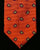 Private Stock 9 Fold Burnt Orange Paisley Silk Tie