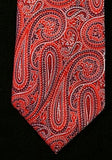 Hathaway Red Paisley Silk Tie
