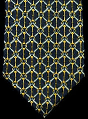 Richel Blue Geometric Print Silk Tie