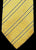 Hickey Freeman-Yellow Stripe Woven Silk Tie