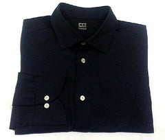 Ike Behar- Navy Cotton/ Cashmere Fashion Shirt- size L