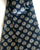 Vintage Blue Geometric Silk Bow Tie
