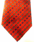 Private Stock 9 Fold- Orange Polka Dot Silk Tie