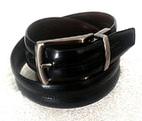 New- Black/Brown Reversible Leather Fashion Belt- size 34