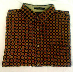 New- Tommy Hilfiger Brown Cotton Corduroy Fashion Shirt Size L
