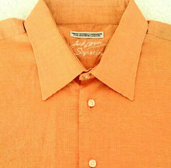 Jack Lipson Signature Series Orange Dress Shirt- Size 16.5L – Mentauge