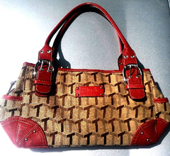 Tignanello Canvas & Leather Handbag