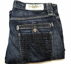Taverniti 'Meg Punk 19'- Denim Bootcut Fashion Jeans- size 38x35