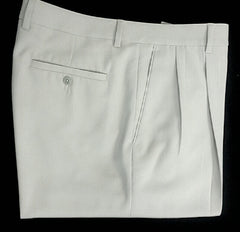 New- Alan Flusser Golf- White Synthetic Casual Trousers- size 36x32