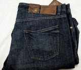 New- Black/ Brown Denim 1826- Slim Fit Jeans- size 38x32