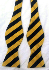 Vintage Brooks Brothers English Silk Stripe Bow Tie
