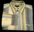 Zanella Gray Stripe Casual Fashion Shirt- size L