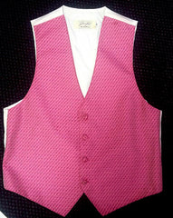 New- Jean Yates Paris- Pink Geometric Formal Dress Vest- size M