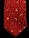 Robert Talbott 'Best of Class'- Red Geometric Woven Silk Tie
