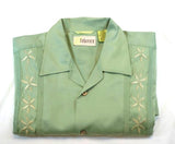 New- Cubavera Mint Green Fashion Camp Shirt- size S