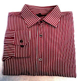 New- Banana Republic Red Stripe Fashion Shirt- size L (16-16.5)