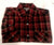 New- Madison Black & Red Plaid Cotton Western Style Fashion Shirt- size M
