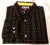 New- PJ Mark- Black Multi Color Vertical 'Brick' Stripe Fashion Shirt- size L