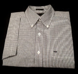 New- Alexander Julian Black/White Houndstooth BD Fashion Shirt- size M
