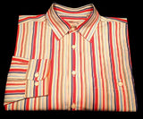 Windsor Lake Multi-Color Stripe Casual Fashion Shirt- size L