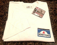 New- Horny Toad 'Griller' White Long Sleeve Cotton Tee Shirt- size M