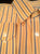Winsor Lake- Golden Yellow Stripe Cotton/Tensel BU Fashion Shirt- size L
