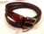 New- Brown Braided Genuine Leather Belt- size 38