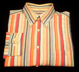 Windsor Lake Multi-Color Stripe BD Fashion Shirt- size L