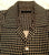 Windsor Lake Black/Tan Check Silk Fashion Resort Shirt- size L