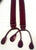 Vintage Burgundy/White Polka Dot Silk Suspenders