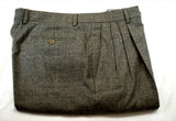 Zanella- Heather Gray Wool Hopsack Fashion Trousers- Size 36