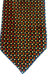 Vintage Tino Cosma- Blue/Red/Yellow Geomteric Print Silk Tie