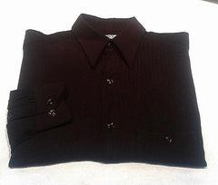 Pal Zileri of Italy- Brown Check Fashion Shirt- size M